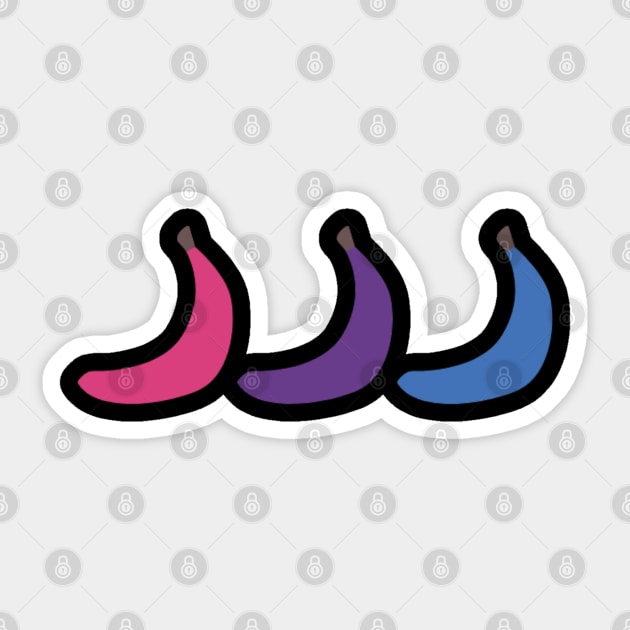 Cute Bananas Bisexual Colors Sticker by 9 Turtles Project